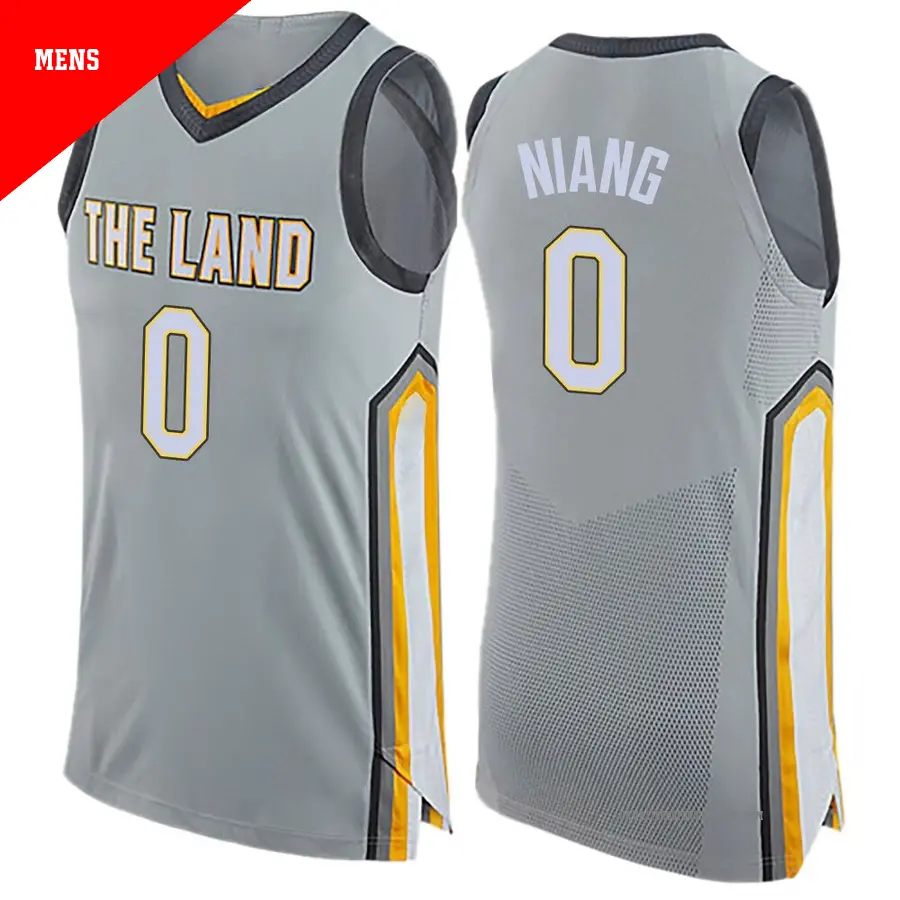 ＃0 Men's Saliou Niang Cleveland Cavaliers Gray Swingman JerseyCity Edition